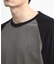 古着風ウォッシュ加工ラグランTシャツ