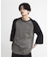 古着風ウォッシュ加工ラグランTシャツ