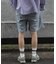 サマーコーデュロイワイドハーフパンツ