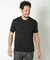 【ACTIVE TAILOR/アクティブテイラー】シルケットスムースクルーネックTシャツ＜接触冷感 / UVカット＞