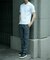 【ACTIVE TAILOR/アクティブテイラー】シルケットスムースクルーネックTシャツ＜接触冷感 / UVカット＞