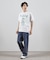 ユニバーサルオーバーオール別注　WINDY JRビンテージ加工プリントTシャツ