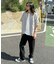 ドビーストライプ半袖シャツ