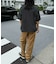 ドビーストライプ半袖シャツ
