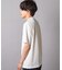 チェックジャガード×袖ポンチ 異素材Tシャツ