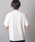チェックジャガード×袖ポンチ 異素材Tシャツ