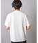 チェックジャガード×袖ポンチ 異素材Tシャツ