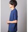 チェックジャガード×袖ポンチ 異素材Tシャツ