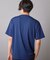 チェックジャガード×袖ポンチ 異素材Tシャツ