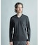 【ACTIVE TAILOR/アクティブテイラー】シルケットスムースVネック長袖Tシャツ