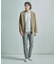 【ACTIVE TAILOR/アクティブテイラー】シルケットスムースVネック長袖Tシャツ