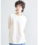 異素材コンビ ワッフルジャガードTee