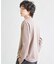 異素材コンビ ワッフルジャガードTee