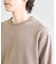 異素材コンビ ワッフルジャガードTee