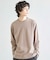 異素材コンビ ワッフルジャガードTee