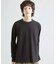 異素材コンビ ワッフルジャガードTee