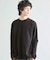 異素材コンビ ワッフルジャガードTee