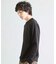 異素材コンビ ワッフルジャガードTee