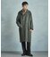 【50th Anniv . 中田 慎介】 COTTON TWILL x WOOL HOUND'S TOOTH REVERSIBLE COAT