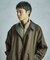 【50th Anniv . 中田 慎介】 COTTON TWILL x WOOL HOUND'S TOOTH REVERSIBLE COAT