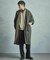 【50th Anniv . 中田 慎介】 COTTON TWILL x WOOL HOUND'S TOOTH REVERSIBLE COAT