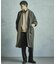 【50th Anniv . 中田 慎介】 COTTON TWILL x WOOL HOUND'S TOOTH REVERSIBLE COAT