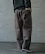 ヘビーカツラギバレルレッグワイドパンツ