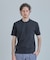 【ACTIVE TAILOR/アクティブテイラー】シルケットスムースクルーネックTシャツ＜接触冷感 / UVカット＞