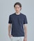 【ACTIVE TAILOR/アクティブテイラー】シルケットスムースクルーネックTシャツ＜接触冷感 / UVカット＞