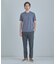 【COLE HAAN/コール ハーン】別注 ロゴ刺繍ニット半袖Tシャツ＜持続冷感＞