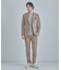 【ACTIVE TAILOR】Dot Air ヘリンボーン×千鳥格子/デニム柄 セットアップジャケット＜通気性/吸水速乾/ストレッチ＞