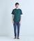 フェイクレイヤードキーネック半袖Tシャツ