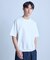 シルケットポンチリブコンビTシャツ＜ストレッチ・マシンウォッシャブル・接触冷感＞