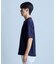 ミニワッフルキーネックレイヤードTシャツ
