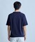 ミニワッフルキーネックレイヤードTシャツ