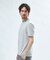 東レPrimeflex 麻調ドットメッシュ クルーネックTシャツ＜吸水速乾/通気性＞