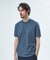 東レPrimeflex 麻調ドットメッシュ クルーネックTシャツ＜吸水速乾/通気性＞