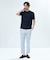 東レPrimeflex 麻調ドットメッシュ クルーネックTシャツ＜吸水速乾/通気性＞