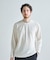 リンクスジャカード 変形クルーネックロングTシャツ［抗菌防臭］