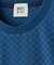 リンクスジャカード 変形クルーネックロングTシャツ［抗菌防臭］