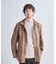 カシミヤ混 パッチワーク風クルーネックニット