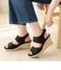 バックストラップウェッジソールサンダル【7.5cm】(4023)