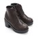 クッション入 厚底レースアップブーツ【7.5cm】 (9040)