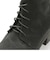 クッション入 厚底レースアップブーツ【7.5cm】 (9040)