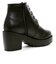 クッション入 厚底レースアップブーツ【7.5cm】 (9040)
