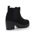 クッション入 厚底サイドゴアショートブーツ【7.8cmヒール】 (9041)