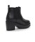 クッション入 厚底サイドゴアショートブーツ【7.8cmヒール】 (9041)