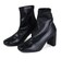 セットバックヒールストレッチショートブーツ【7.5cmヒール】 (9064)