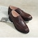 オックスフォードシューズ レディース レースアップシューズ ローヒール ラウンドトゥ 革靴 レザー 合成皮革 エナメル おじ靴 太ヒール 3.5cmヒール 黒 (3576)