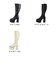 ロングブーツ レディース プラットフォームソール 厚底 美脚 ストレッチ素材 10.5cmヒール (1585)